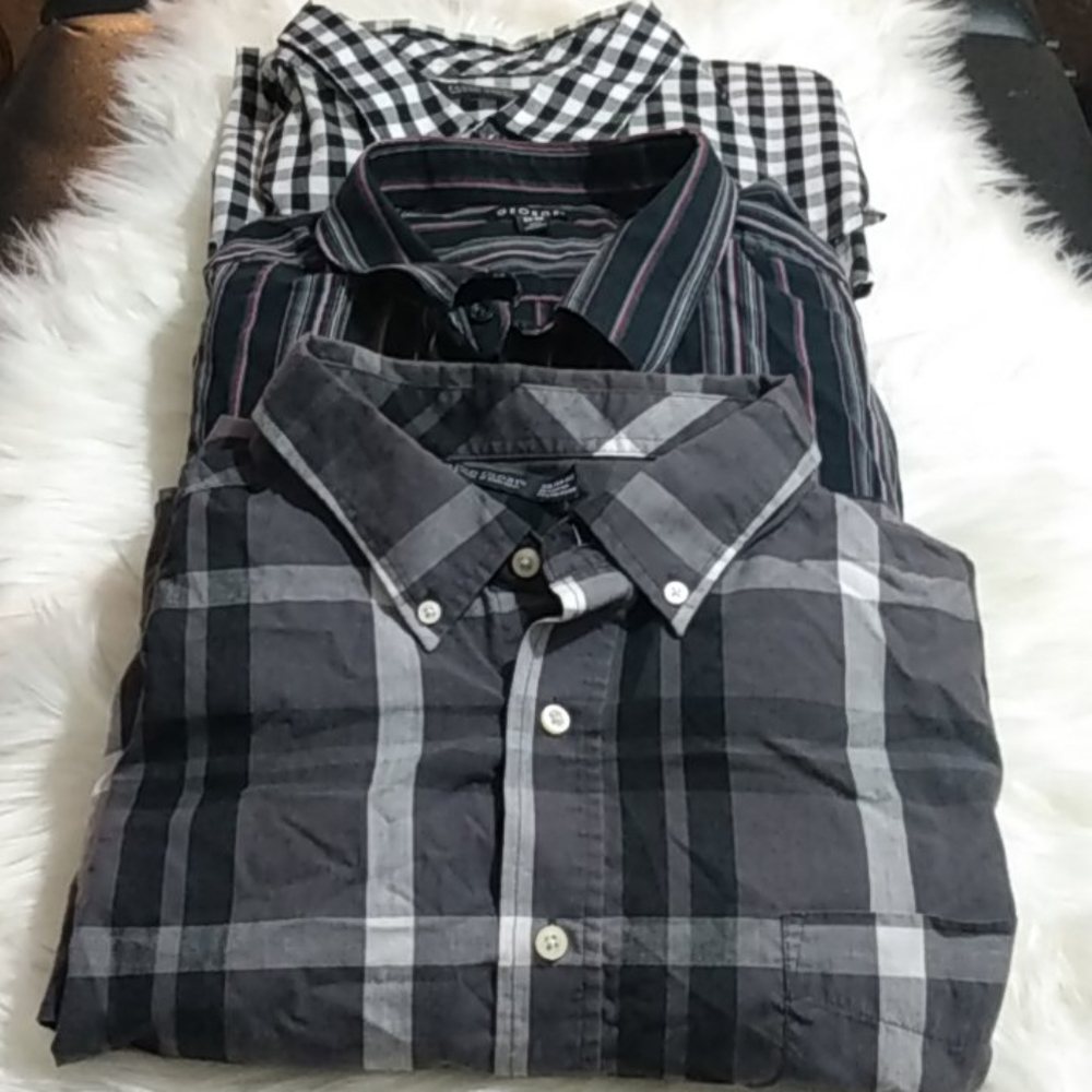 Faded glory George 3xl men's button down shirts